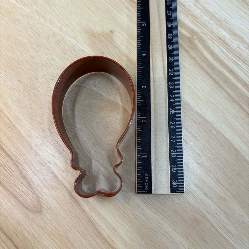 4pc Autumn Fall Thanksgiving Metal Cookie Cutters Pumpkin Turkey Pie Drumstick